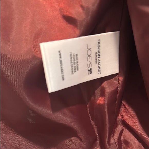 Joe’s Cropped Burgundy Women's Faux Leather Jacket - Picture 8 of 9